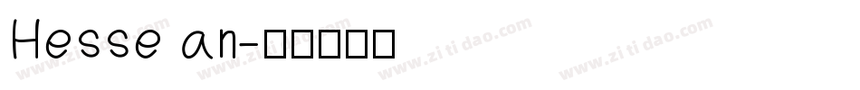 Hesse an字体转换